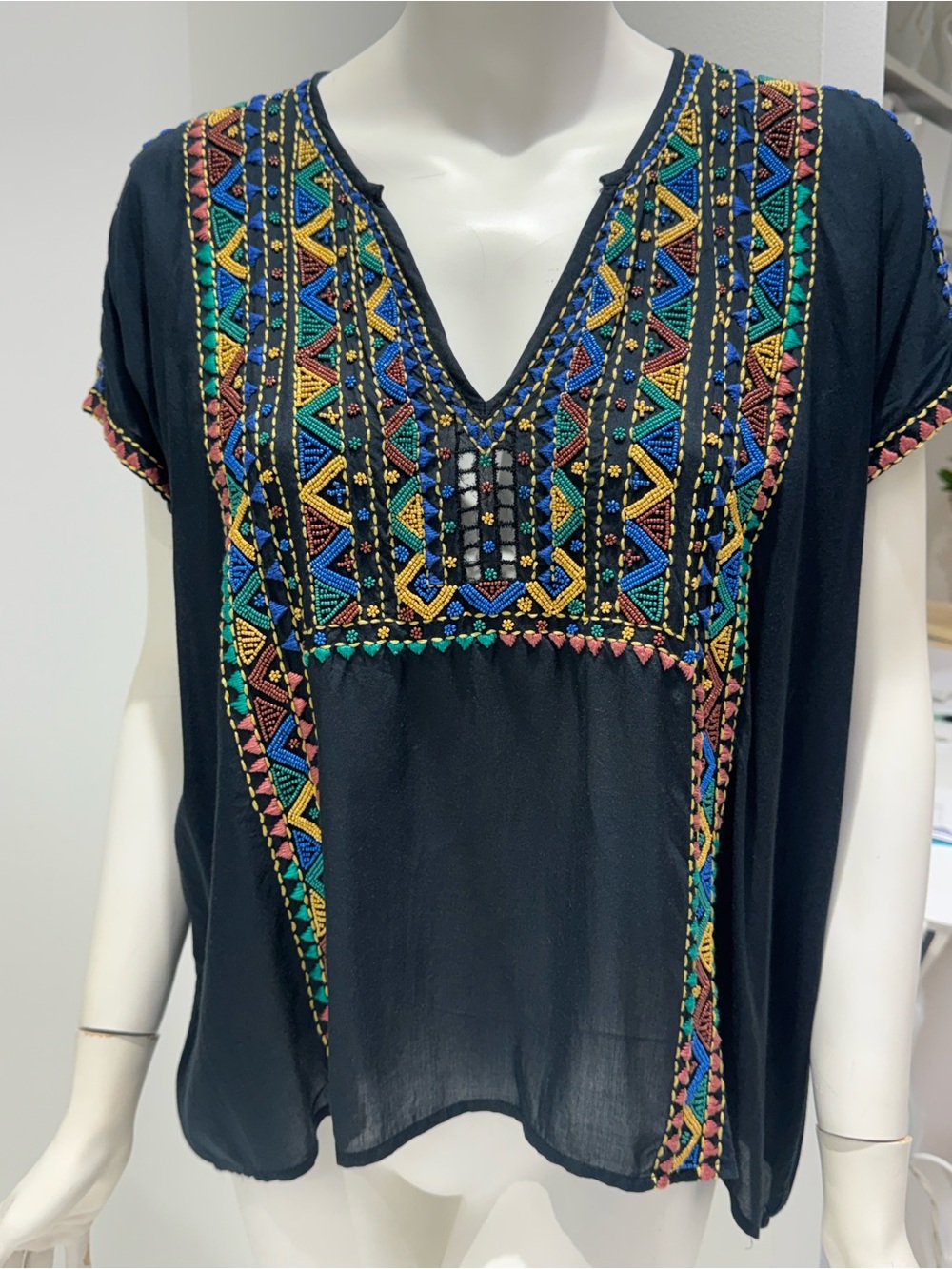 Love Sam hand embroidered top only worn a few times size small